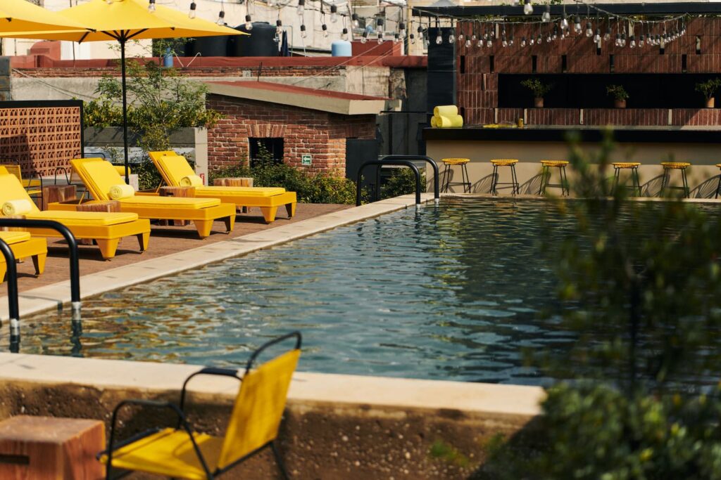 Best rooftop bar in Downtown Mexico City with a pool