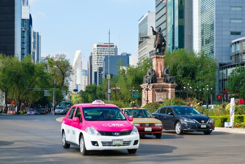 Uber in Mexico City.