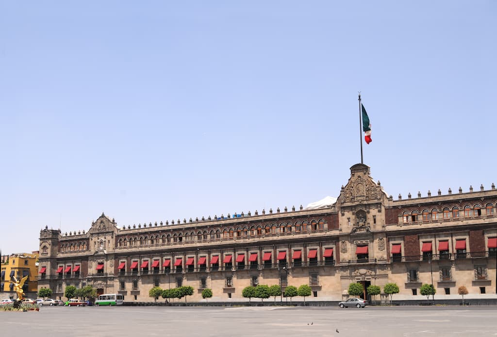 Palacio Nacional is one of the most famous landmarks Mexico City is famous for.