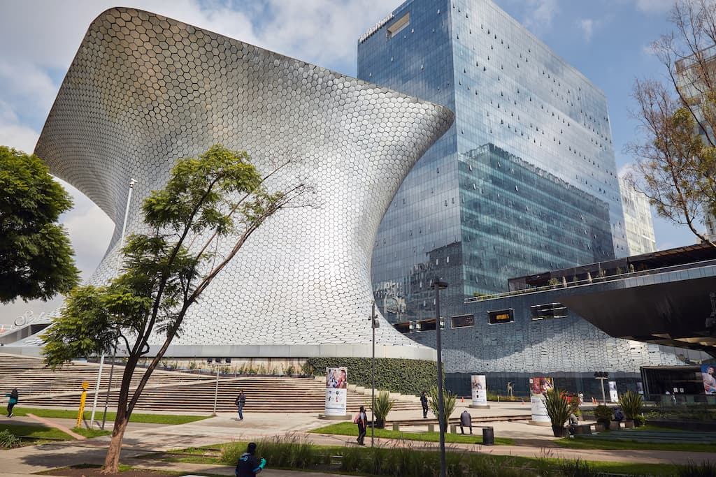 Soumaya Museum is the most Iconic landmark in Mexico City.