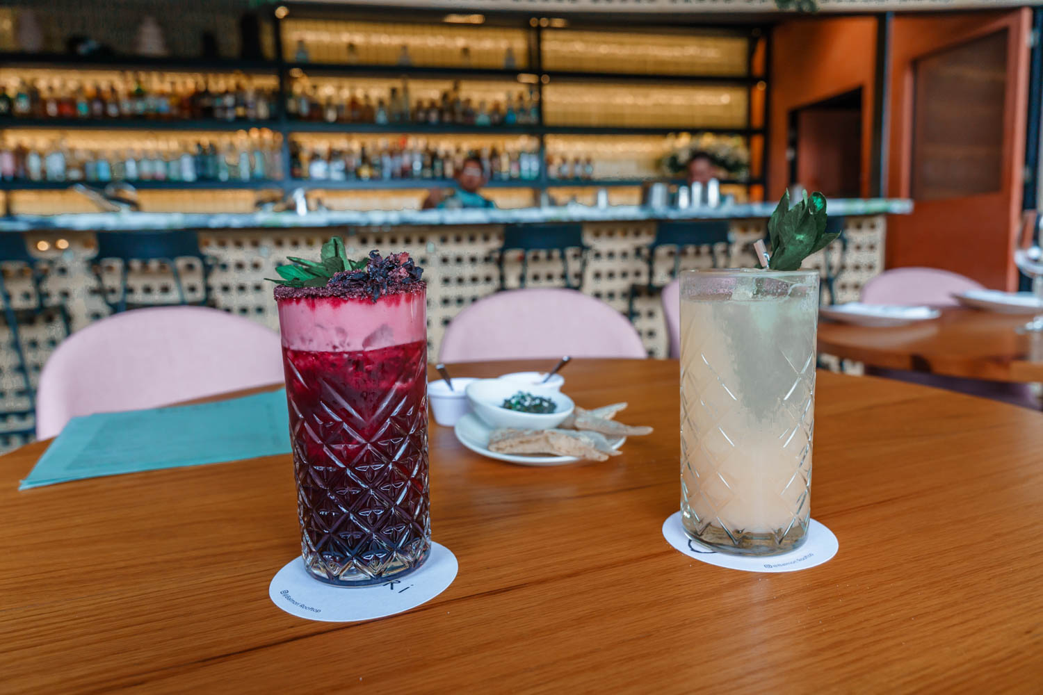 Cocktails at Balmori. 