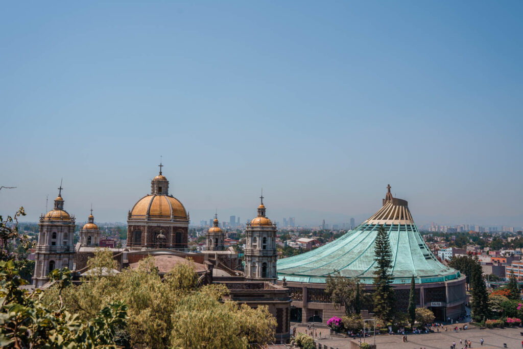 Best time to visit Mexico City for sighseeing places like Basilica of Our Lady of Guadalupe is spring.